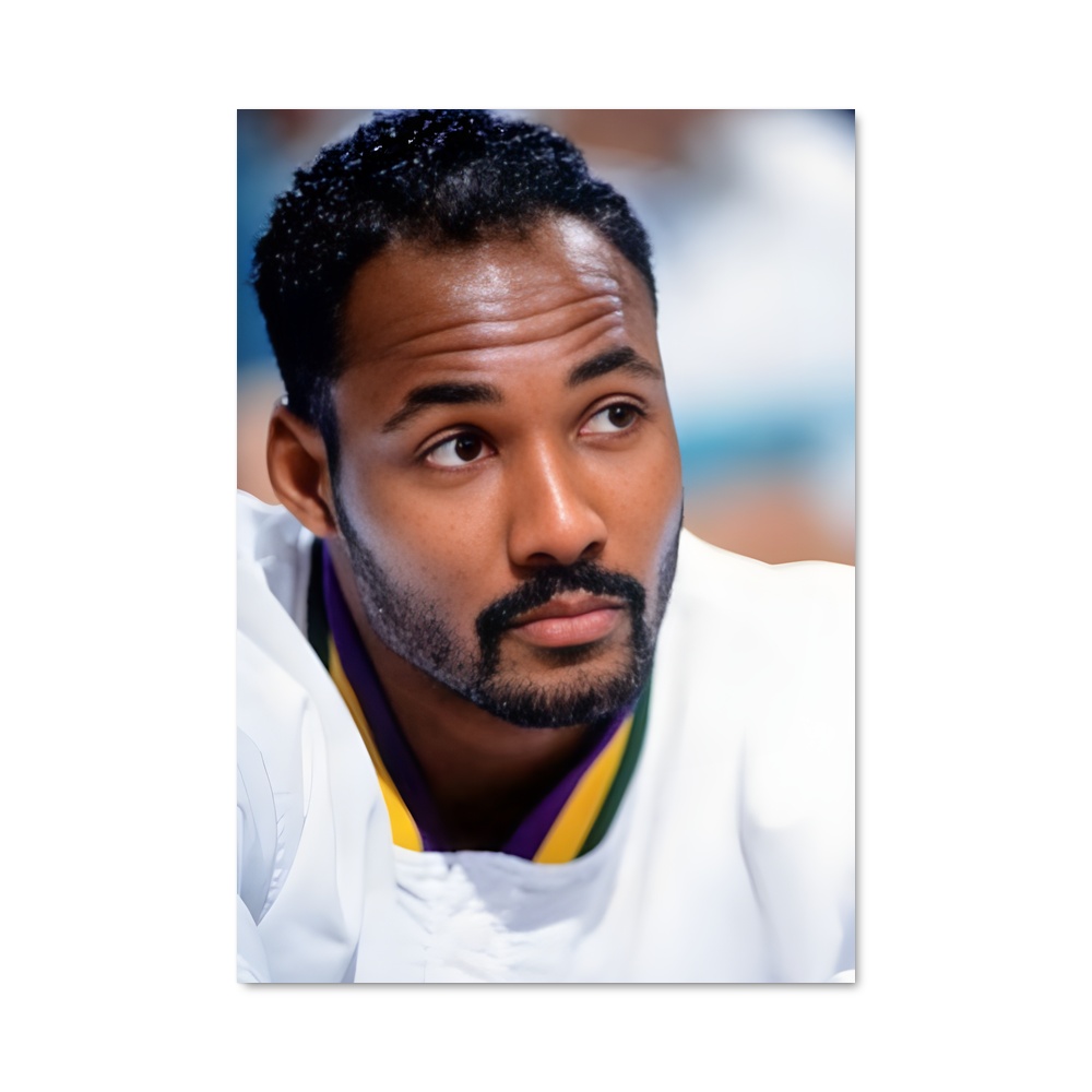 Poster Moustache Charismatique – affiche Basketball